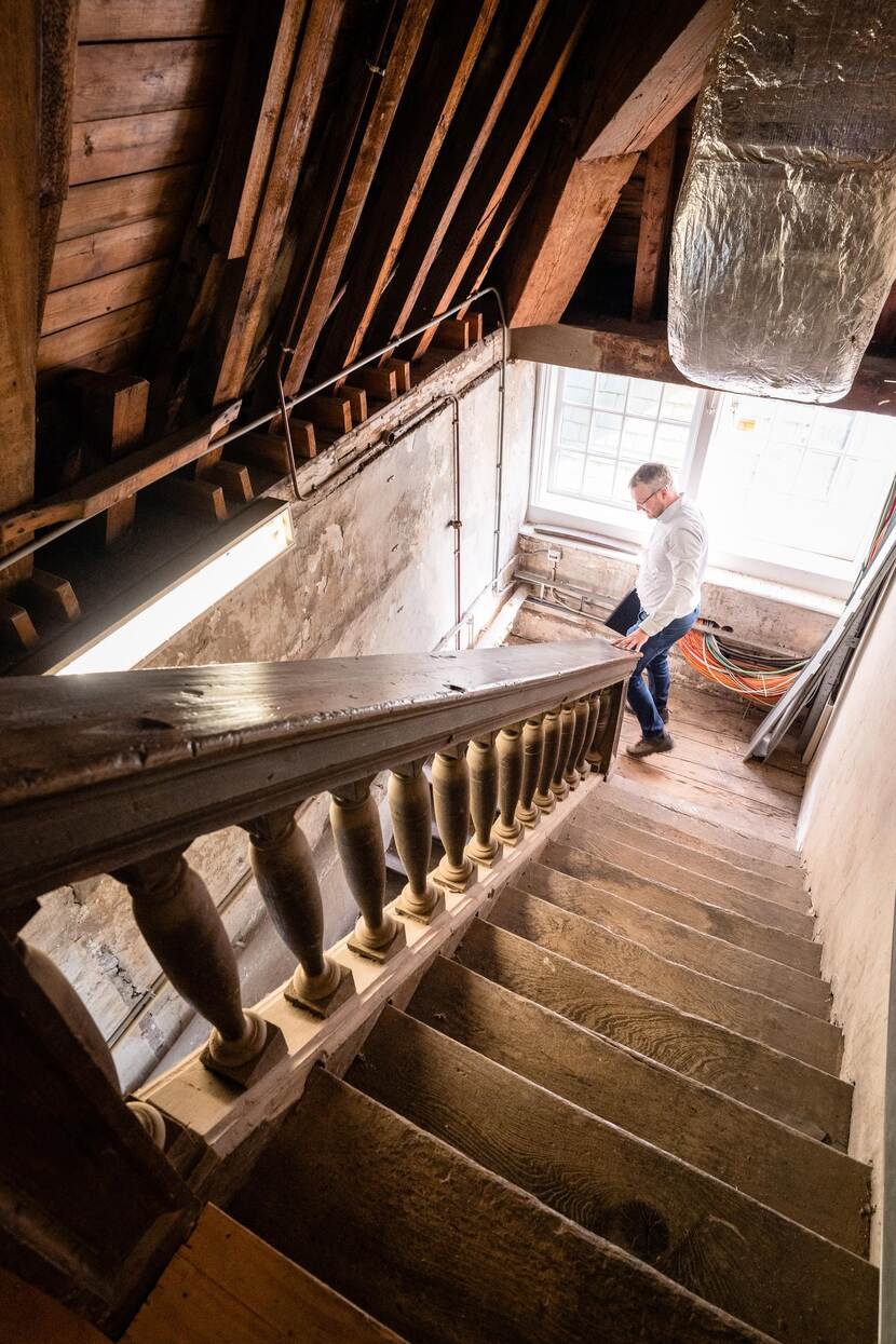 17e-eeuwse trap naar de zolder